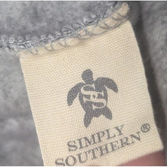 Simply Southern Crab Knit Snap Pullover in Smoke Grey Women's Size Small -NEW- - Picture 8 of 9
